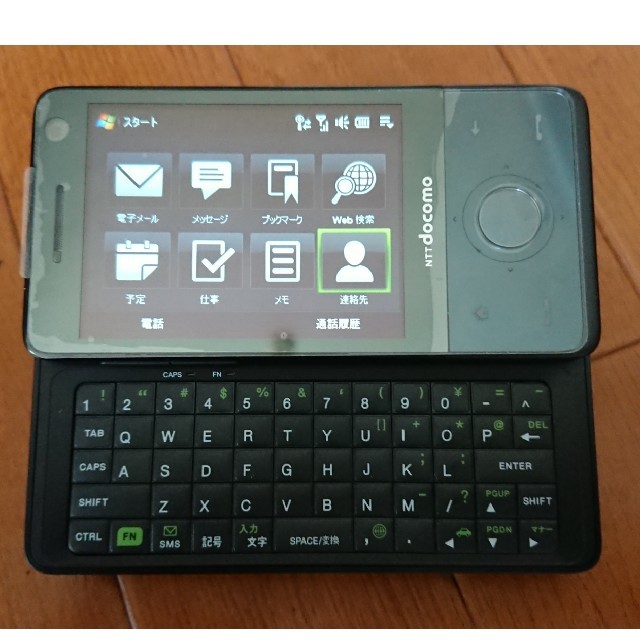 NTTdocomo(エヌティティドコモ)のドコモ HT-01A windows mobile 3Gスマホ スマホ/家電/カメラのスマートフォン/携帯電話(スマートフォン本体)の商品写真