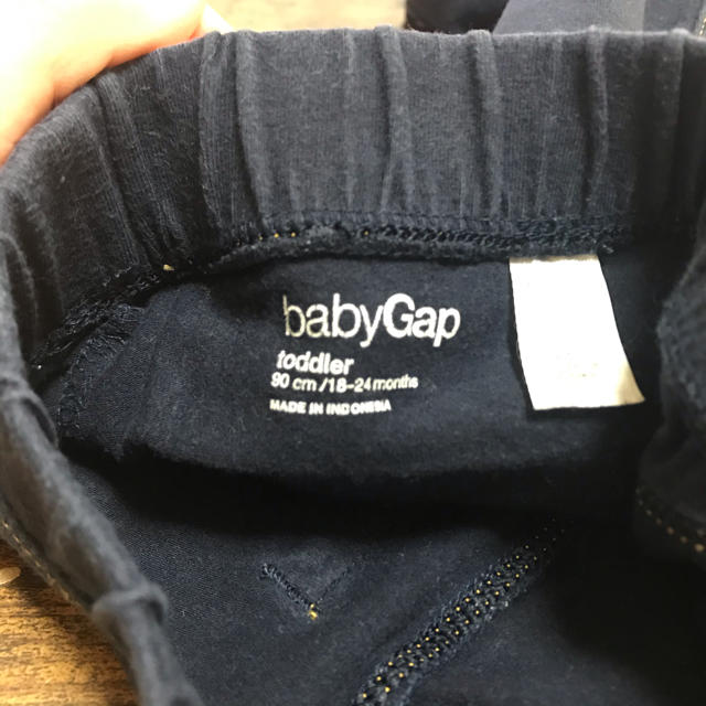 babyGAP(ベビーギャップ)のGAP デニム風　レギンス パンツ　90size  キッズ/ベビー/マタニティのキッズ服女の子用(90cm~)(パンツ/スパッツ)の商品写真