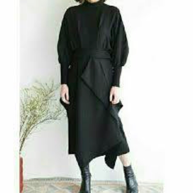 ENFOLD 19SS アシンメトリージョーゼットワンピース 2