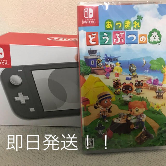 Nintendo Switch lite グレー　あつまれどうぶつの森　セット