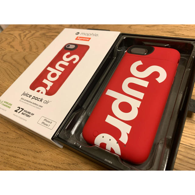 新品★Supreme iphone 7 8 juice pack air ケーススマホ/家電/カメラ