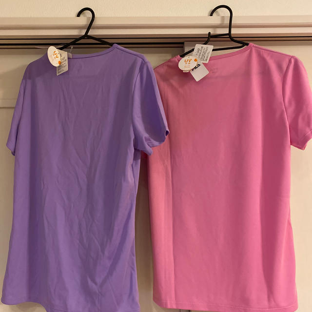 FILA(フィラ)の新品未使用品　2枚組‼️FILA Tシャツ　UV対応 レディースのトップス(Tシャツ(半袖/袖なし))の商品写真