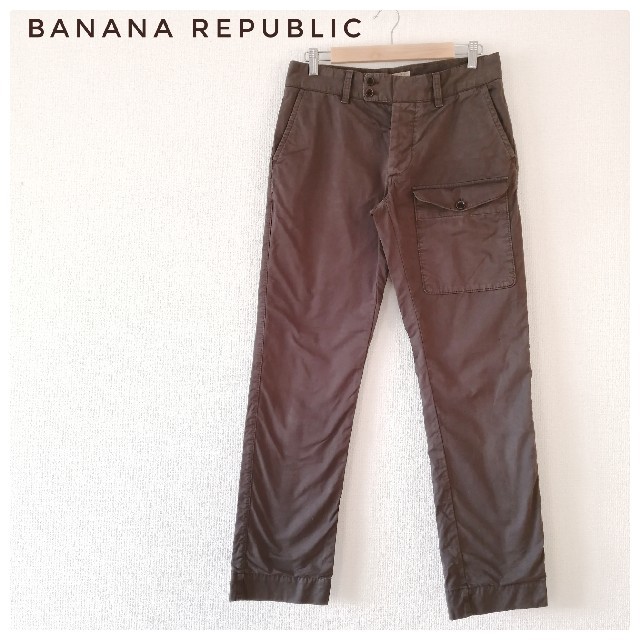 Banana Republic(バナナリパブリック)の✨美品✨banana republic　カーゴパンツ　カーキ メンズのパンツ(ワークパンツ/カーゴパンツ)の商品写真