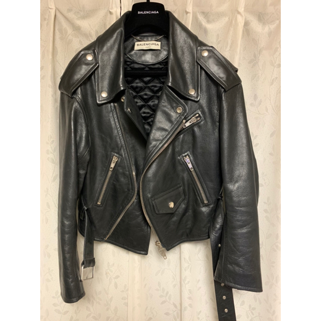 【BALENCIAGA】swing leather jacket