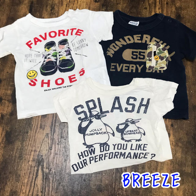 BREEZE(ブリーズ)の専用⭐️BREEZE 半袖Ｔシャツ　3枚SET キッズ/ベビー/マタニティのキッズ服男の子用(90cm~)(Tシャツ/カットソー)の商品写真