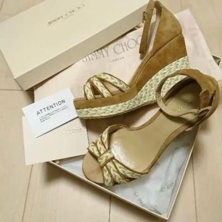 ジミーチュウ(JIMMY CHOO)のJIMMY CHOO ジミーチュウ　ウェッジソール　サンダル(サンダル)