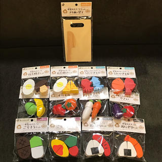 新品未使用　キャンドゥ　おままごとセット　木製　13点セット(知育玩具)
