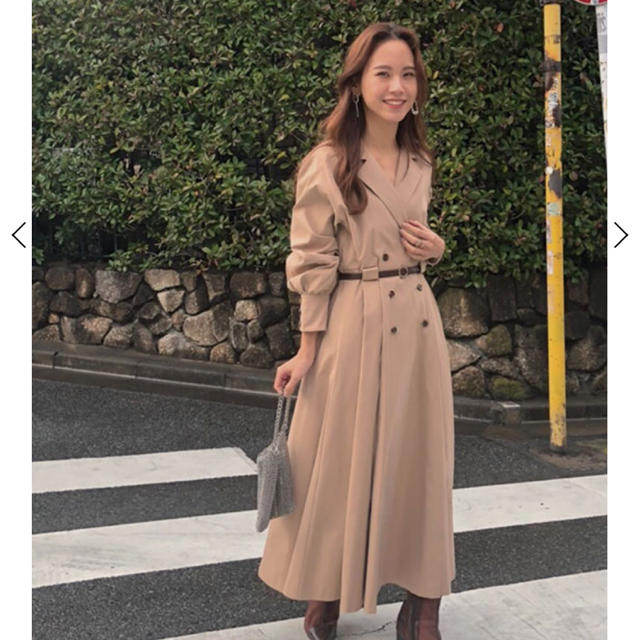 Ameri VINTAGE - アメリ LONG COAT LIKE BELT DRESSの通販 by hani's ...