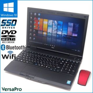 エヌイーシー(NEC)の数量限定無線マウスセット Windows10搭載 ノートPC NEC VK24(ノートPC)