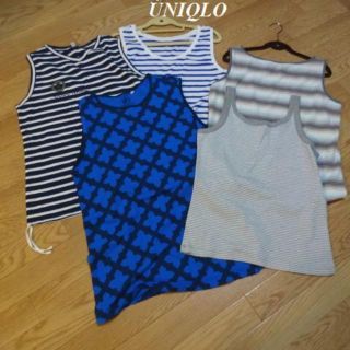 ユニクロ(UNIQLO)のUNIQLOユニクロ♡タンクトップ5枚セットXLサイズ  ◇ブランド名：UNIQ(タンクトップ)