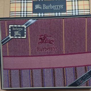 バーバリー(BURBERRY)の最終お値下げ❗️バーバリー タオルケット 紫(タオルケット)