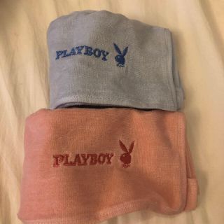 プレイボーイ(PLAYBOY)のプレイボーイハンドタオル　ピンクブルー2種類(タオル/バス用品)