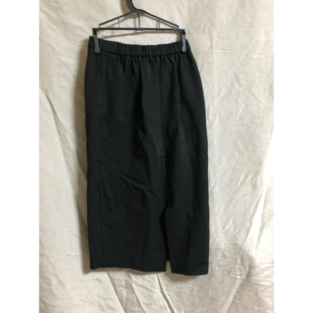 GU(ジーユー)のタイトスカート 黒　GU S レディースのスカート(ロングスカート)の商品写真