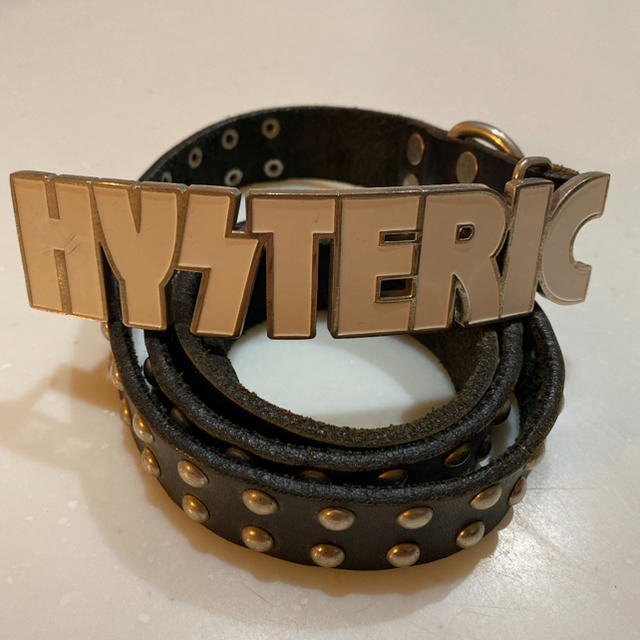 HYSTERIC GLAMOUR(ヒステリックグラマー)のヒステリックグラマーメタルロゴバックル＆スタッズベルト レディースのファッション小物(ベルト)の商品写真