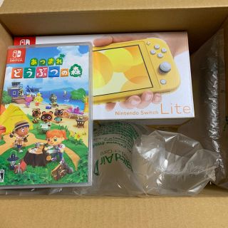 ニンテンドースイッチ(Nintendo Switch)のNintendo Switch lite イエロー 本体 あつまれどうぶつの森(家庭用ゲーム機本体)