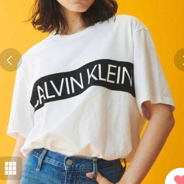 Calvin Klein(カルバンクライン)のロゴクルーネックTシャツ レディースのトップス(Tシャツ(半袖/袖なし))の商品写真