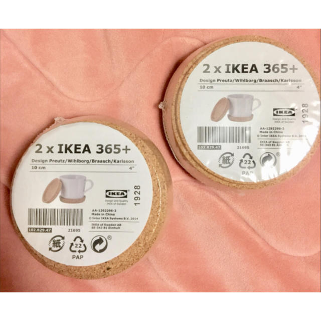 IKEA(イケア)の☆おすすめ☆ IKEA イケア コルク コースター 10cm 4個 インテリア/住まい/日用品のキッチン/食器(テーブル用品)の商品写真