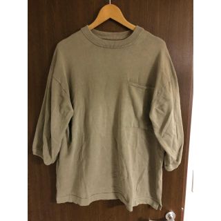 ワンエルディーケーセレクト(1LDK SELECT)のクレプスキュール　crepuscule  七分袖　美品　SIZE 2 ベージュ(Tシャツ/カットソー(七分/長袖))