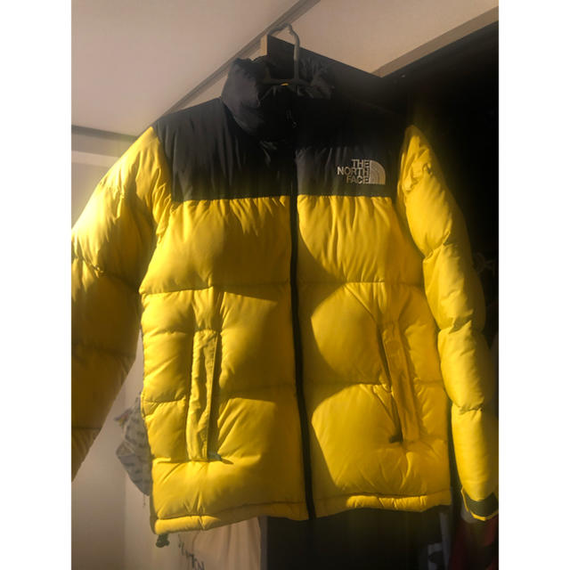 Sサイズ NORTH FACE NUPTSE JACKET  yellowダウンジャケット