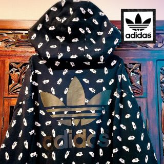 アディダス(adidas)のアディダス オリジナルス 靴柄 パーカー スウェット トレーナー ジャージ SM(パーカー)