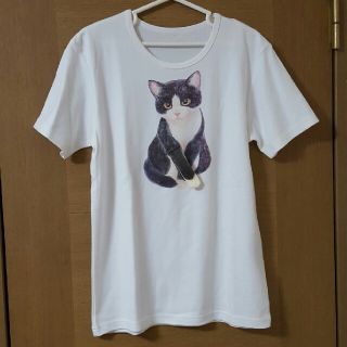 フェリシモ(FELISSIMO)のひょっこり猫ちゃん　Tシャツ　フェリシモ(Tシャツ(半袖/袖なし))