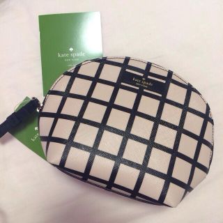 ケイトスペードニューヨーク(kate spade new york)のKate♠︎spadeチェックポーチ(ポーチ)