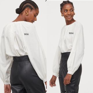 エイチアンドエム(H&M)の【前後2WAY着用可】H&M ワイドブラウス　新品(シャツ/ブラウス(半袖/袖なし))