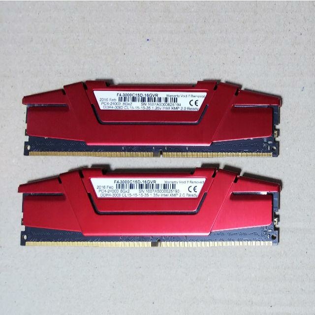 G.Skill DDR4-3000 16GB ゲーミングOCメモリ 1