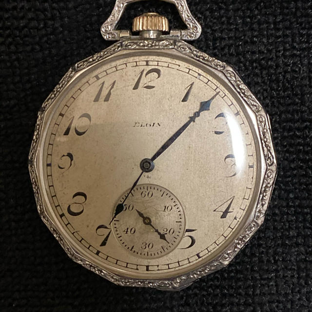 エルジン懐中時計1923年製稼働品