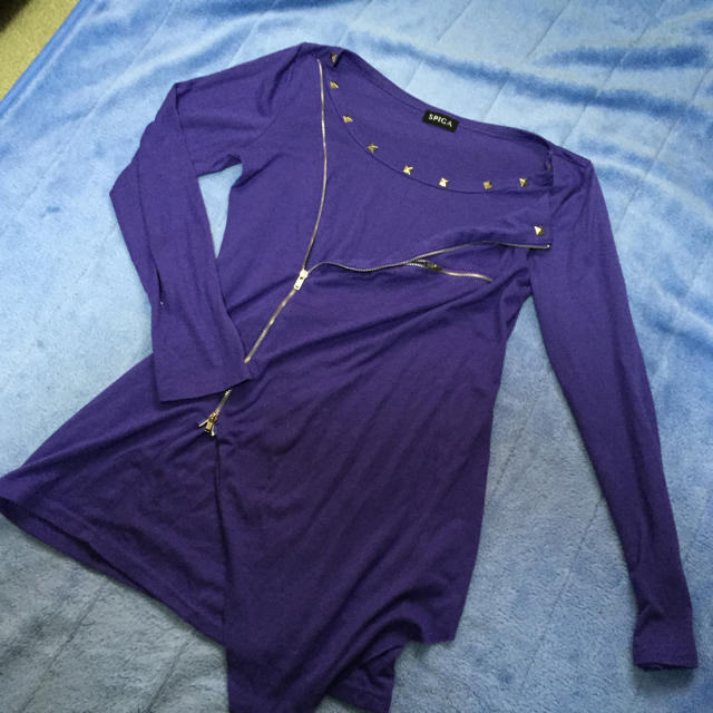 SPIGA(スピーガ)のSPIGAの紫のカットソー レディースのトップス(Tシャツ(長袖/七分))の商品写真