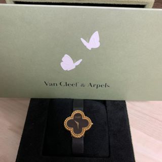 ヴァンクリーフアンドアーペル(Van Cleef & Arpels)のぽてち様専用　ヴァンクリーフ ＆ アーペル　アルハンブラ  オニキス　時計(腕時計)