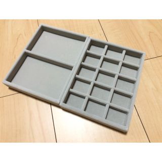 ムジルシリョウヒン(MUJI (無印良品))の アクリルケース用・ベロア内箱仕切(小物入れ)