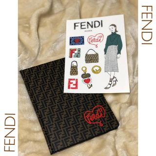 フェンディ(FENDI)の美品‼︎FENDI＊フェンディノート　シール　SPUR付録(ノート/メモ帳/ふせん)