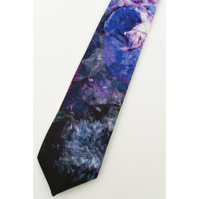 LAD MUSICIAN(ラッドミュージシャン)の20SS FLOWER PRINT TIE PURPLE メンズのファッション小物(ネクタイ)の商品写真