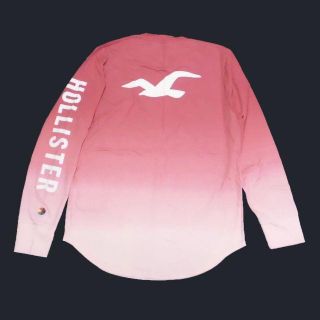 ホリスター(Hollister)の★新品★ホリスター★グラデーションタイダイ長袖Tシャツ (Pink/XL)(Tシャツ/カットソー(七分/長袖))