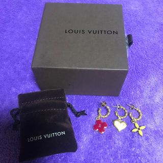 ヴィトン(LOUIS VUITTON) ピアス(レッド/赤色系)の通販 13点 | ルイ