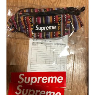 シュプリーム(Supreme)のSupreme Woven Stripe Waist Bag (ショルダーバッグ)