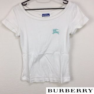 バーバリーブルーレーベル(BURBERRY BLUE LABEL)の美品 BURBERRY BLUE LABEL 半袖Tシャツ ホワイト サイズ36(Tシャツ(半袖/袖なし))