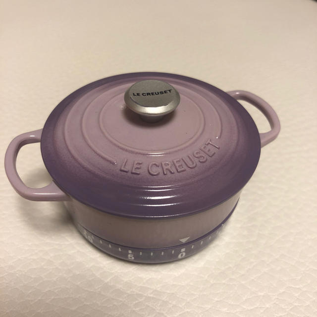 LE CREUSET(ルクルーゼ)のルクルーゼ キッチンタイマー　パープル インテリア/住まい/日用品のキッチン/食器(収納/キッチン雑貨)の商品写真