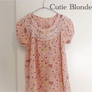 キューティーブロンド(Cutie Blonde)のブラウス ⭐︎花柄⭐︎ピンク(シャツ/ブラウス(半袖/袖なし))