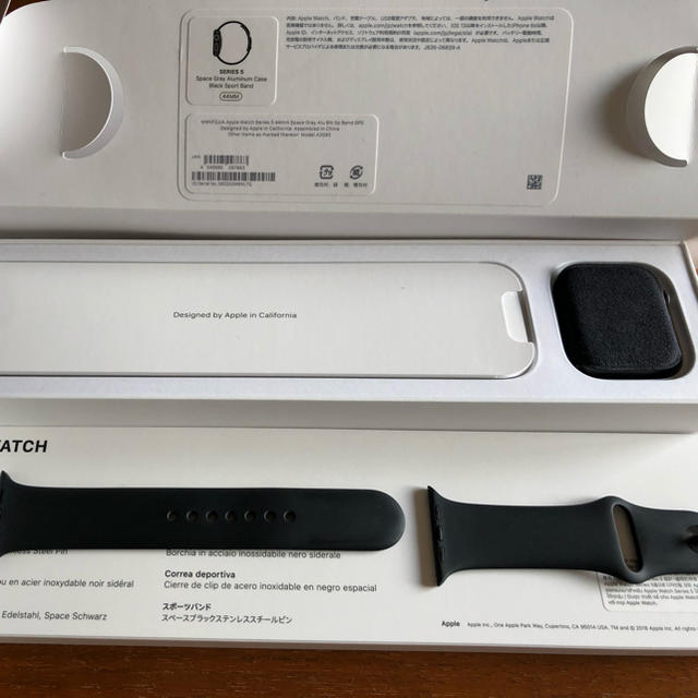 Apple watch 5 44mm 黒　アルミ