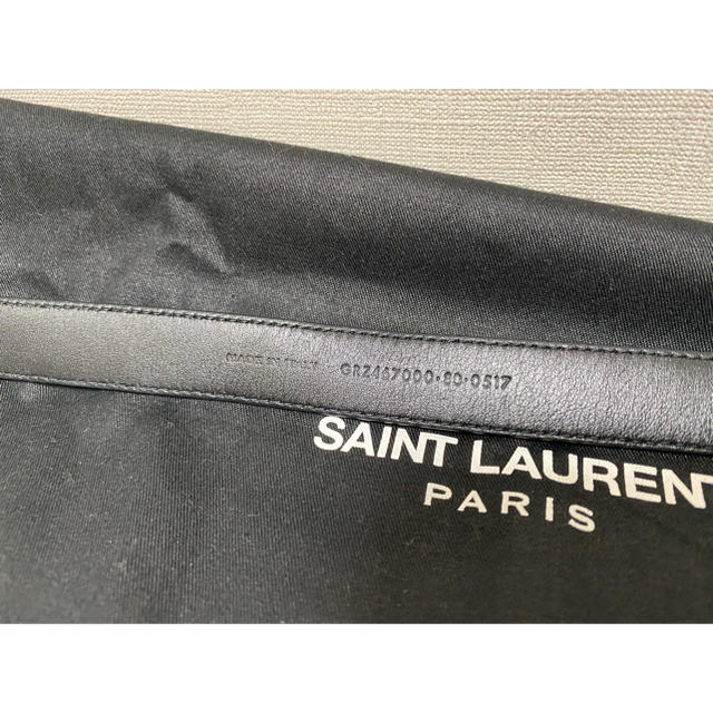 Saint Laurent(サンローラン)の【翔太様専用】サンローラン ナローベルト スエード 80 黒国内正規品 メンズのファッション小物(ベルト)の商品写真