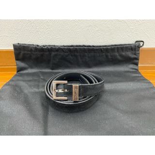 サンローラン(Saint Laurent)の【翔太様専用】サンローラン ナローベルト スエード 80 黒国内正規品(ベルト)