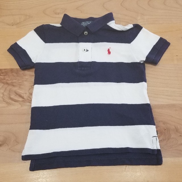 POLO RALPH LAUREN(ポロラルフローレン)のラルフローレン　RALPH LAUREN　ポロシャツ　80　ボーダー キッズ/ベビー/マタニティのベビー服(~85cm)(Ｔシャツ)の商品写真