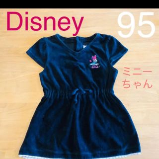 ディズニー(Disney)の【Disney】95 半袖 ワンピース チュニック♡ミニーちゃんがかわいい♡(Tシャツ/カットソー)