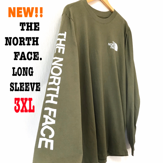 THE NORTH FACE(ザノースフェイス)ののぶぶさん専用 ☆ 3XL相当 新品 ノースフェイス ロンT モスグリーン メンズのトップス(Tシャツ/カットソー(七分/長袖))の商品写真