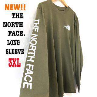 ザノースフェイス(THE NORTH FACE)ののぶぶさん専用 ☆ 3XL相当 新品 ノースフェイス ロンT モスグリーン(Tシャツ/カットソー(七分/長袖))