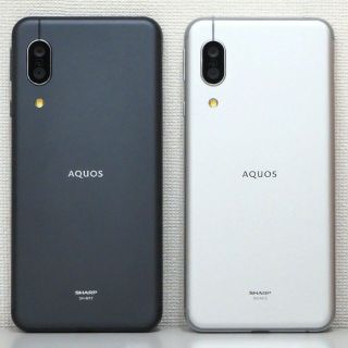 アクオス(AQUOS)の2台セット AQUOS sense3 SH-M12 Black & Silver(スマートフォン本体)