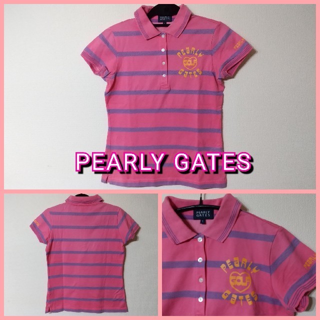 PEARLY GATES(パーリーゲイツ)の【特価】パーリーゲイツ⭐️ボーダーポロシャツ⭐️ レディースのトップス(ポロシャツ)の商品写真