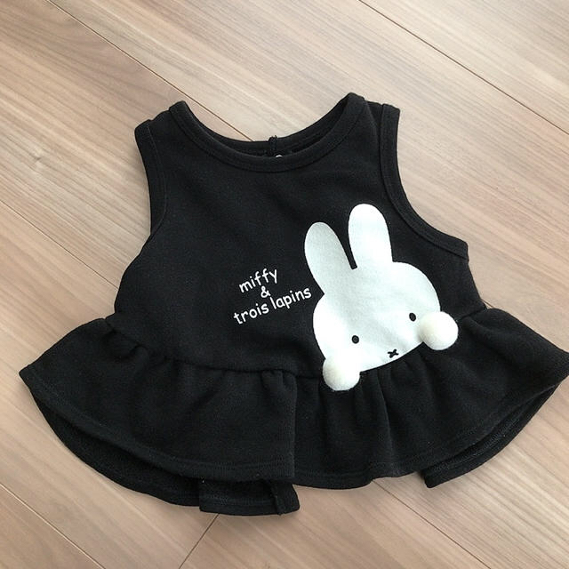 miffy(ミッフィー)×trois lapins ベビー上下セット キッズ/ベビー/マタニティのベビー服(~85cm)(カバーオール)の商品写真